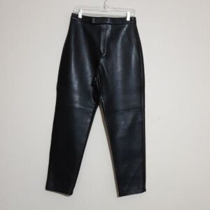 Donny Brook Black vegan Leather Pants women 10 festival rodeo Y2K event retro